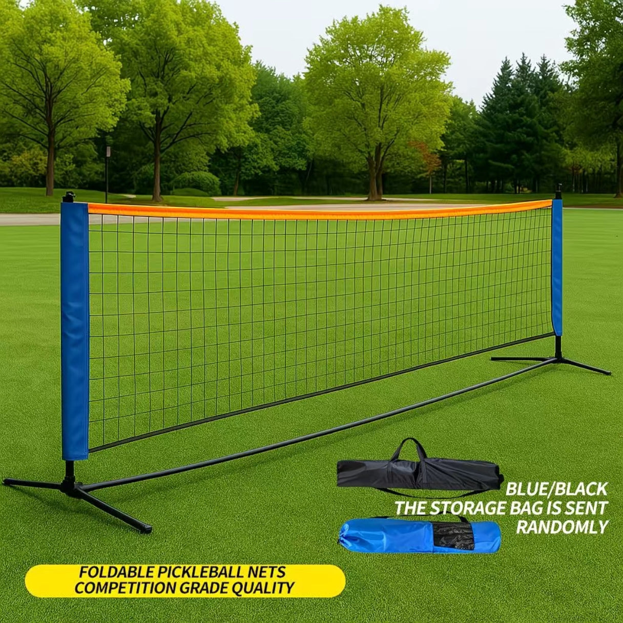 Portable Pickleball Net System – Multiple Sizes (7ft, 10ft, 13.5ft, 16.7ft, 20ft) for Indoor & Outdoor Play