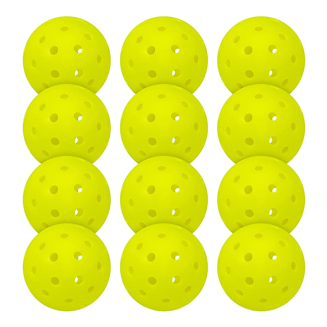 Pickleball Balls – 74mm PE High-Bounce Practice Balls with 40 Holes for Indoor & Outdoor Play