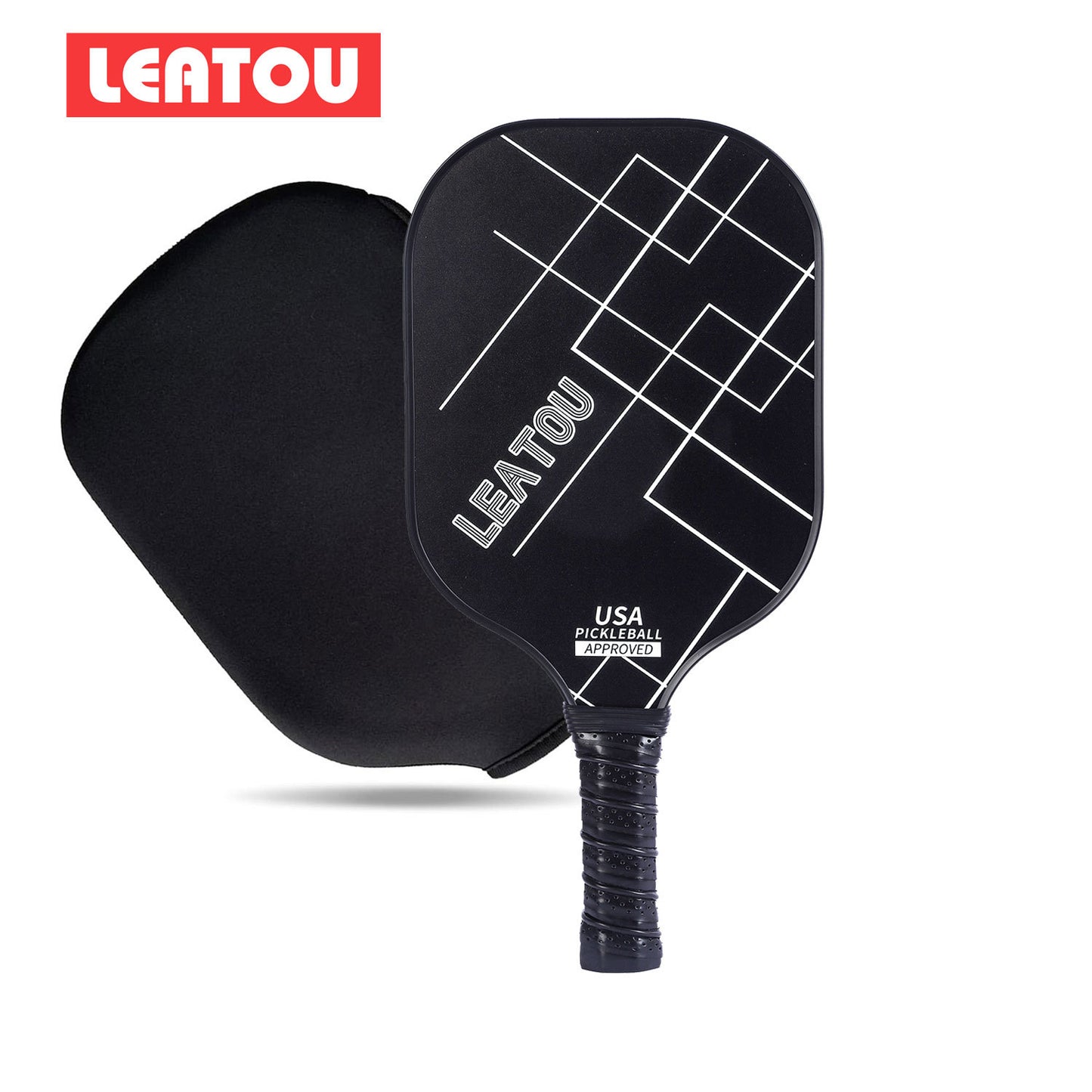 Beginner Pickleball Paddle Set – USAPA Approved Carbon Fiber Paddles with Balls and Bag