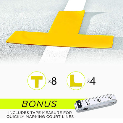 Pickleball Court Line Markers – Easy Setup Boundary Marker Set for Game Play