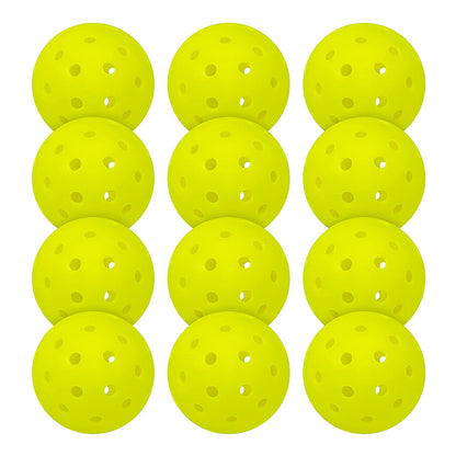 Pickleball Balls – 74mm PE High-Bounce Practice Balls with 40 Holes for Indoor & Outdoor Play
