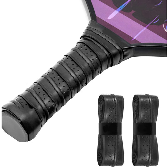 Pickleball Paddle Grip Tape with Ribbed Grip – Sweat-Absorbing, Non-Slip Overgrip for Comfortable Handle Wraps