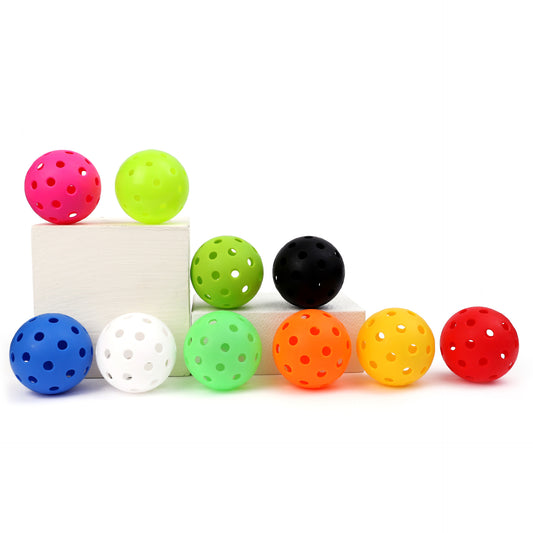 Pickleball Balls – 74mm PE High-Bounce Practice Balls with 40 Holes for Indoor & Outdoor Play