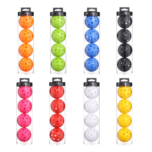 Pickleball Balls – 74mm PE High-Bounce Practice Balls with 40 Holes for Indoor & Outdoor Play